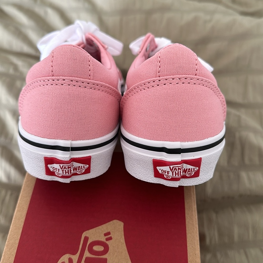 Vans Canvas Powder Pink/ White Ward Size 5 - Picture 5 of 6